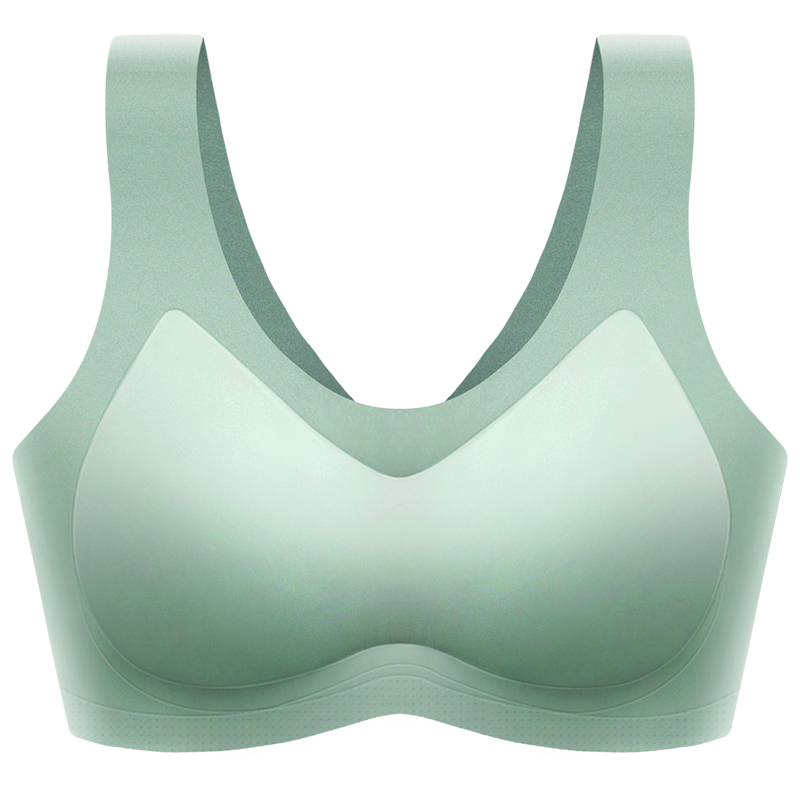 乳膠內(nèi)衣女士無痕運動聚攏小胸夏季薄款透氣背心式文胸2025新爆款