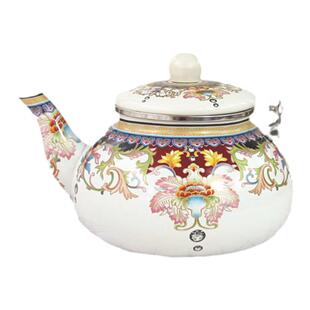 经典加厚 新疆搪瓷水壶2.5L 瓷出口外贸泡茶壶大容量家用全国包邮