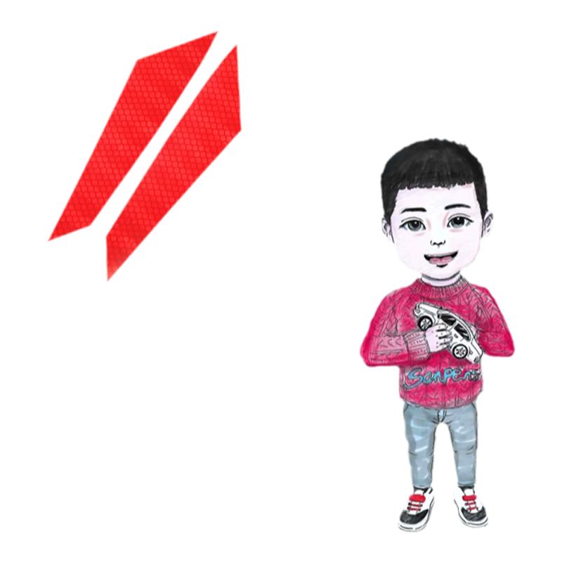 适用于20-23款迈腾大灯贴车灯警示贴改装外饰贴纸车身美规反光贴