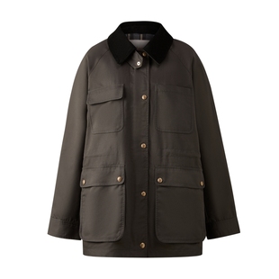 【特氟龙三防】【一衣三穿】Eland衣恋棉服女巴恩风廓形2025冬新