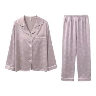 品牌真丝睡衣轻奢蝴蝶印花气质2025新款高级感居家服礼盒装送妈妈