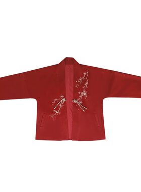 拟梦秋冬新年红色汉服外套