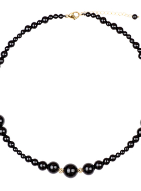 2025新款天然黑玛瑙项链