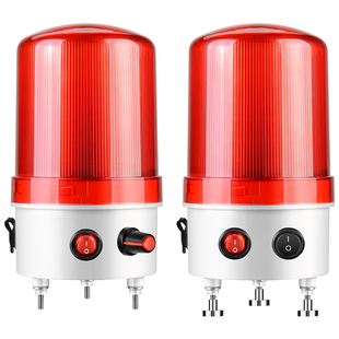 便携式可充电警示灯磁铁车载吸顶声光报警器LED旋转爆闪灯信号灯
