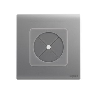 罗格朗简悦多媒体出线孔面板86型五孔电源插座穿线装饰堵洞穿孔板