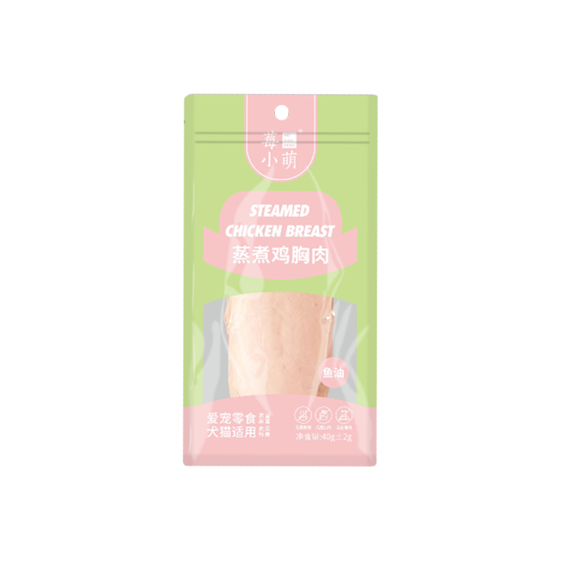 莓小萌蒸煮鸡小胸0胶淀粉诱食猫狗通用宠物零食狗狗鸡胸肉鸭胸肉