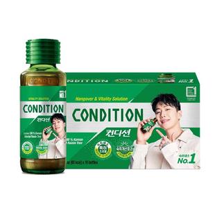 【自营】韩国原装condition应酬醒酒缓解宿醉解酒枳椇子饮料10瓶