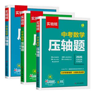 备考2026 实验班中考数学压轴题物理化学初中数学几何模型函数七八九年级数学教辅专项训练 789年级初中数物化必刷题练习