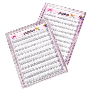 免胶自粘假睫毛短款婴儿弯9mm自然仿真空气鱼尾眼睫毛贴素颜新手