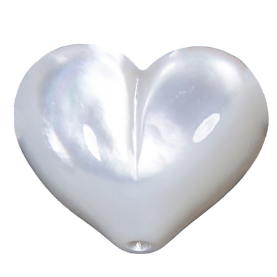 天然白贝母爱心屁桃吊坠DIY配件