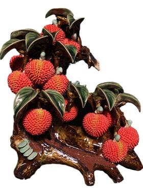 石湾公仔满堂红摆件客厅电视柜