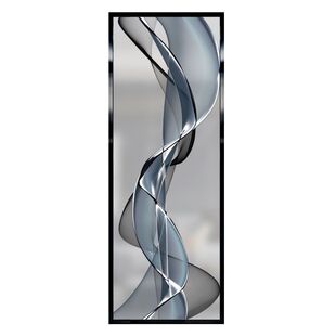 新中式现代入户客厅玄关卧室隔断遮挡意式艺术钢化玻璃屏风定制