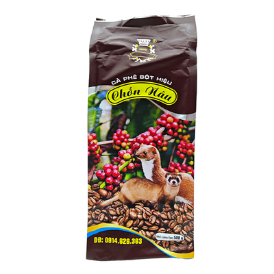 越南手冲滴漏猫屎咖啡粉原味正品CHON  NAU研磨麝香猫纯黑咖啡