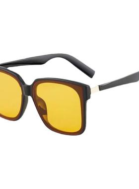 韩版中性gm黑框黄片国潮太阳眼镜