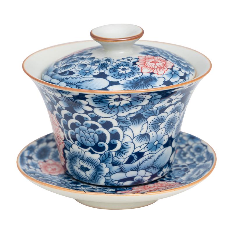 商务办公功夫茶具套装品茗杯陶瓷