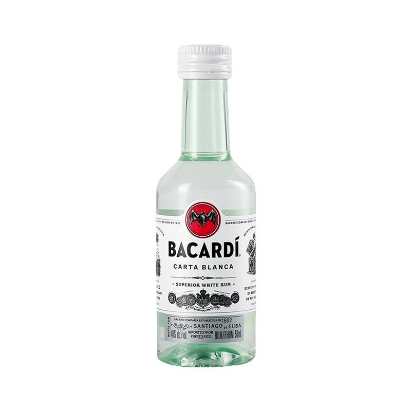 百加得白朗姆酒50ml塑料瓶莫朗姆酒/Rum