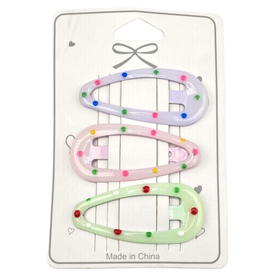 侧边发夹儿童可爱彩色刘海卡子