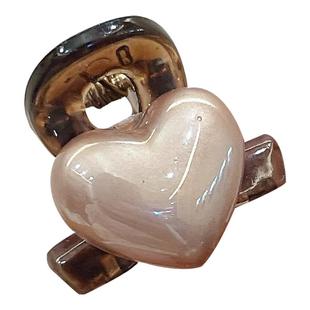 爱心刘海小抓夹女公主头两侧发夹精致高级感前额夹子头饰侧边发卡