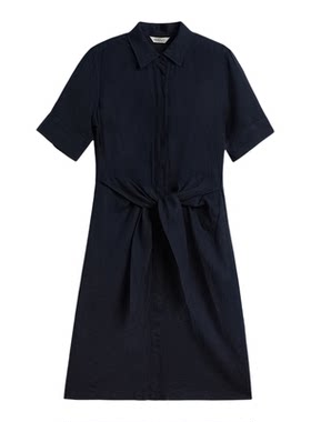 GANT/甘特女士纯亚麻连衣衬衫裙