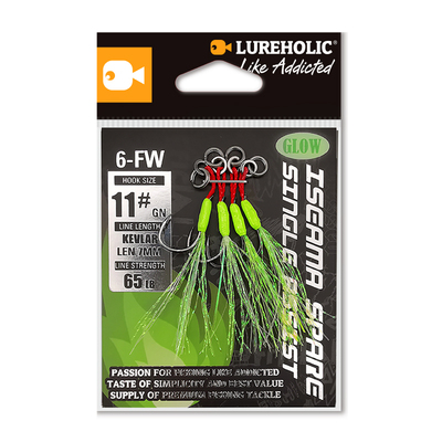 LUREHOLIC铁板钩淡水夜光亮丝