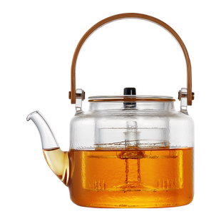 雅集提梁玻璃煮茶壶泡茶壶两用耐高温电陶炉专用煮茶器家用烧水壶