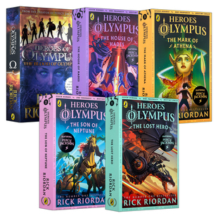英文原版 波西杰克逊奥林匹斯英雄系列5册 Percy Jackson Heroes of Olympus 少年版荷马史诗 Rick Riordan 正版进口青少年小说书