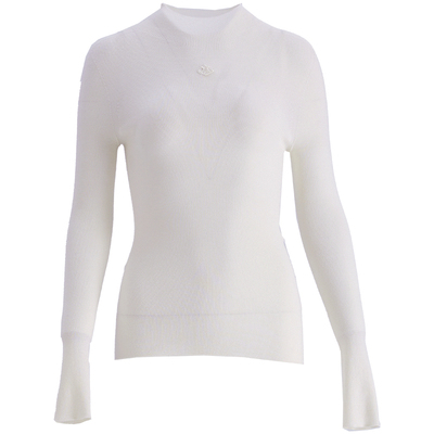 OBEG欧碧倩半高领长袖针织衫上衣女秋冬简约羊毛打底衫10484004