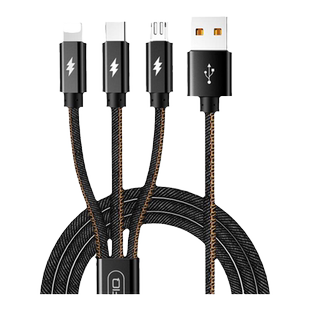 【66W超级快充】塔菲克一拖三数据线三合一5A手机充电线器三头适用华为苹果闪充二合一多头三用多功能车载冲x