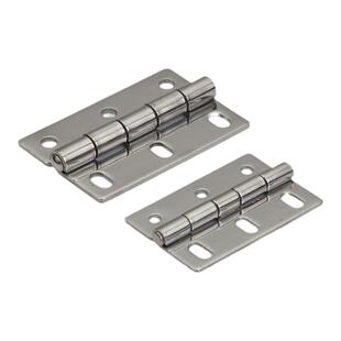 五金CL253折叠平开工业对称合页可调节腰孔集装箱柜门铰链