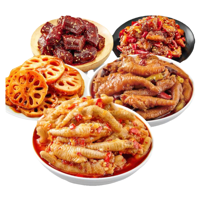 麻爪爪零食网红爆款新款肉类卤味大礼包肉类卤味重庆特产麻辣鸡爪