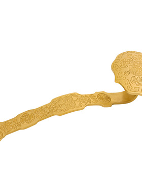 铜吉祥如意招财玉如意客厅摆件