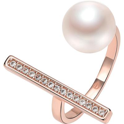 蔻润珍珠戒指诗情淡水可调节