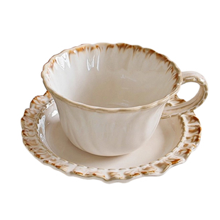 造月法式咖啡杯陶瓷咖啡杯子高档精致杯碟套装女士个人专用拿铁杯