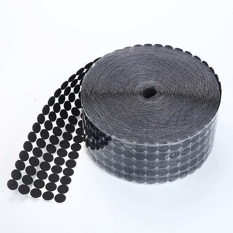 【圆形魔术贴整卷】自装饰包辅料背粘圆点胶幼儿园粘扣带方形式