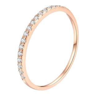 精致轻奢半碎锆石排钻戒指女ins潮时尚个性潮百搭关节尾戒婚戒细