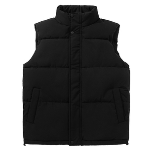 班尼路立领防风马甲男款25冬季新款青少年黑色叠穿防寒保暖坎肩A