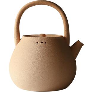 九土日式陶泥煮茶壶提梁手工烧水壶酒精炭炉电陶炉用功夫茶煮水壶