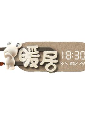 钟表装饰灯画送仿真柿子