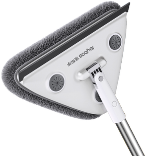 三角拖把清洁神器天花板除尘工具大扫除擦墙面墙壁屋顶打扫专家用