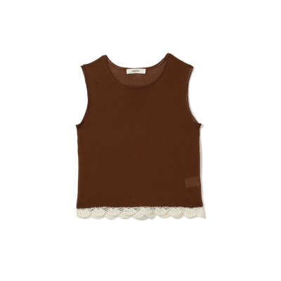 设计师品牌蕾丝花边背心可换