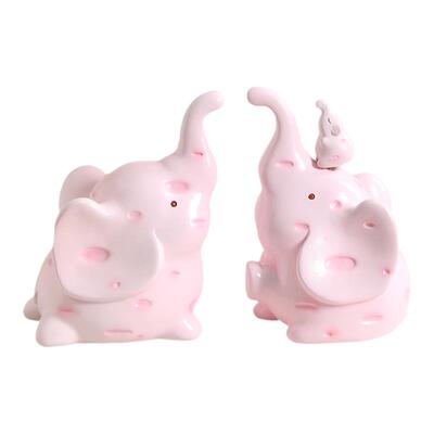 可爱大象书挡摆件装饰品