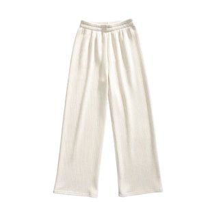 秋冬季灯芯绒条绒阔腿裤女宽松显瘦拖地裤加绒雪尼尔长裤子