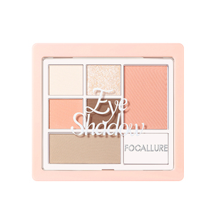 菲鹿儿六色眼影综合盘哑光日常多色系高光修容腮红一体盘日常淡妆