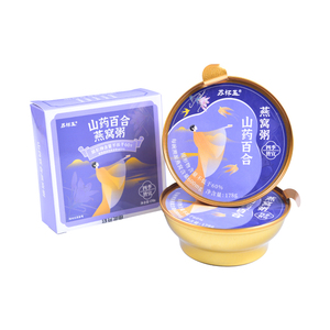 【阿里健康官方自营】任选8碗*178g！ 厚椰乳燕麦/山药百合燕窝粥即食早餐粥