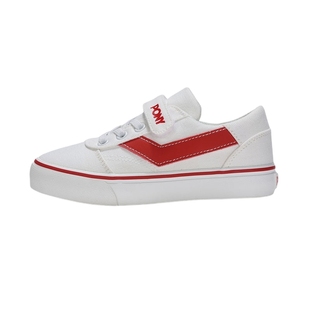 PONY波尼夏滑板鞋大童男女款防滑低帮休闲运动鞋 242K1SK01RD