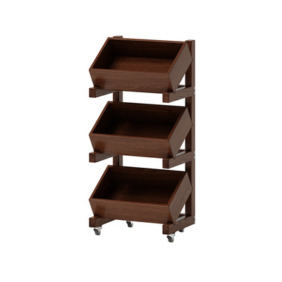 菏森派零食置物架实木