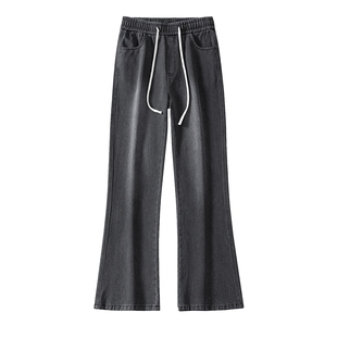 VIISHOW微喇牛仔裤男夏季新款男vibe宽松男款喇叭裤美式高街裤子