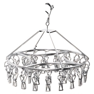 304不锈钢袜子晾晒架多夹子晾衣架多功能无痕加粗家用晒袜子神器