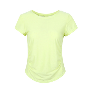 annerun运动短袖女速干宽松瑜伽服上衣2025新款羽毛球服夏薄款t恤