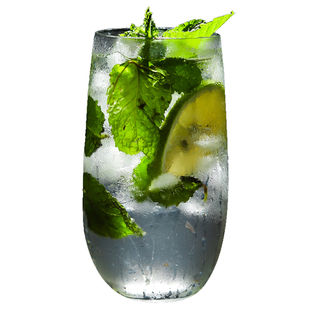 莫吉托杯 mojito鸡尾酒杯ins风柯林杯酒吧调酒玻璃杯套装网红杯子